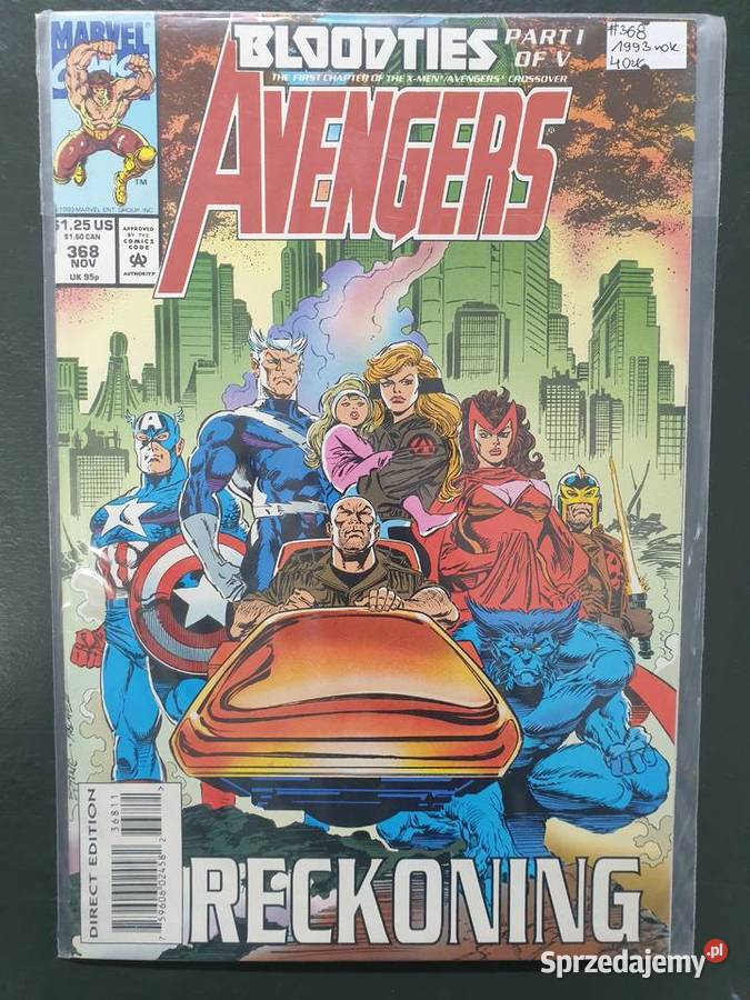 The Avengers 8 oryginalnych komiksów Marvel USA Gdynia