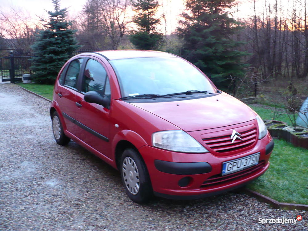 citroen C3 czerwony benzyna C3 Minkowice