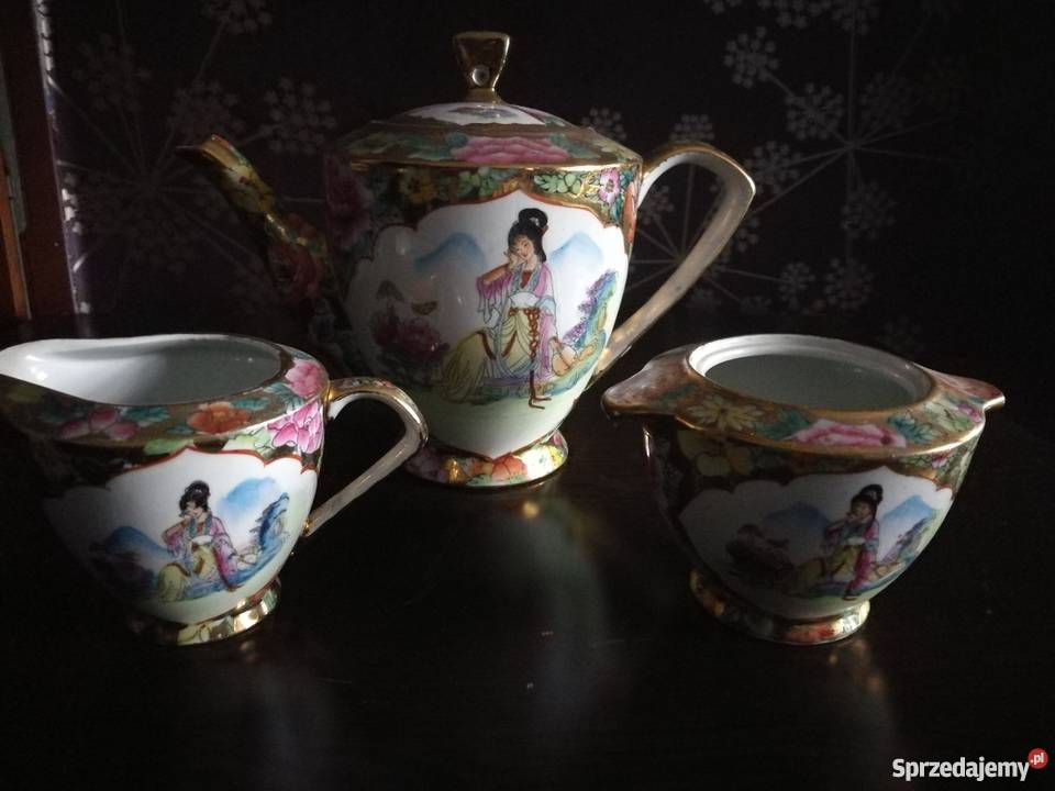 Serwis 6 osobowy Porcelana chińska zdobiona łódzkie Łódź