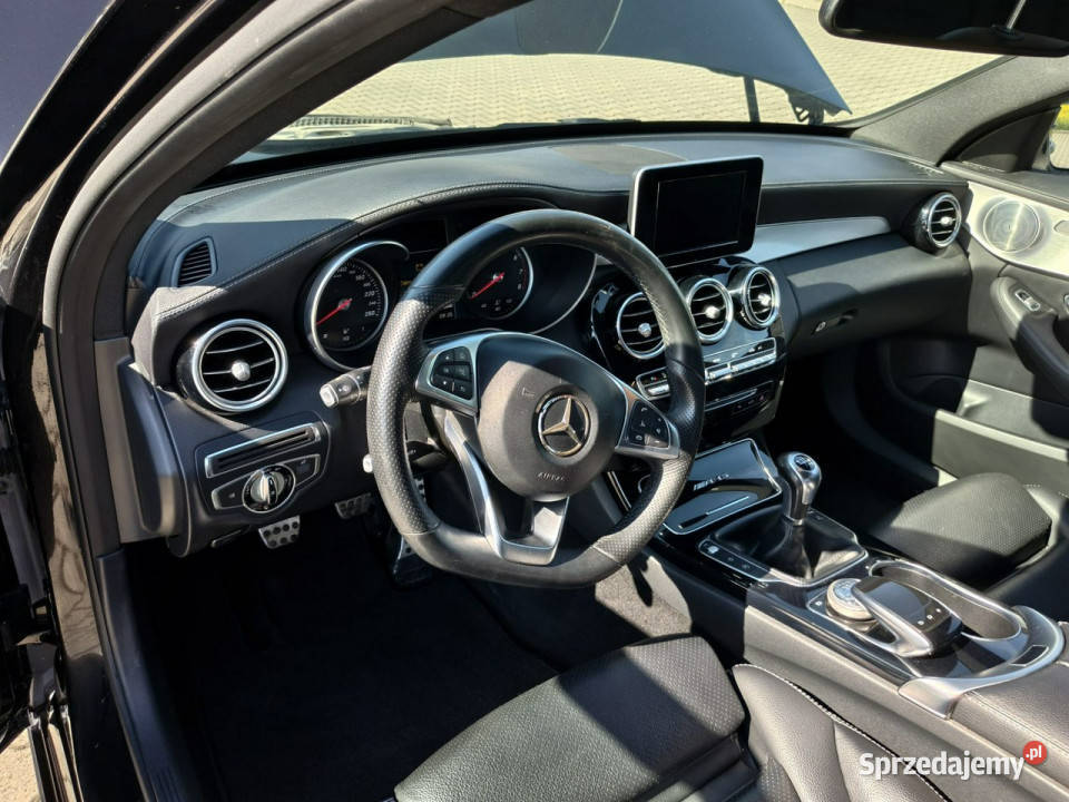 Mercedes C 180 pakiet AMG 16 benzyna 156 skóra uszkodzony