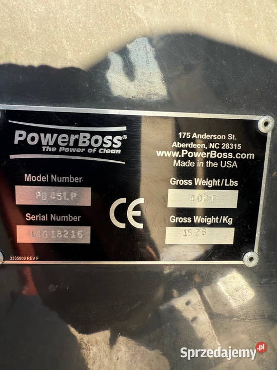 zamiatarko szorowrka Hako POWERBOSS PB45LP LPG sprzedam