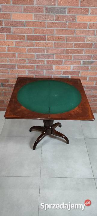 Piękny stolik karciany biedermeier antyk Łagów