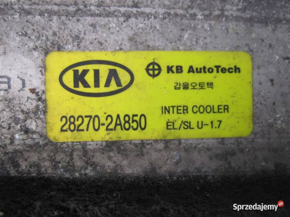 KIA SPORTAGE III 12r intercooler 282702A850 świętokrzyskie