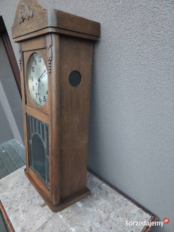 Stary zegar ścienny gabinetowy Junghans 1928r Tczew