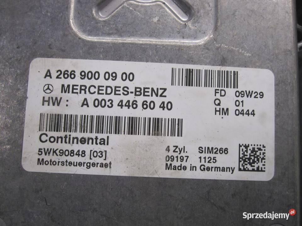 MERCEDES A W169 15 komputer sterownik silnika Kielce sprzedam