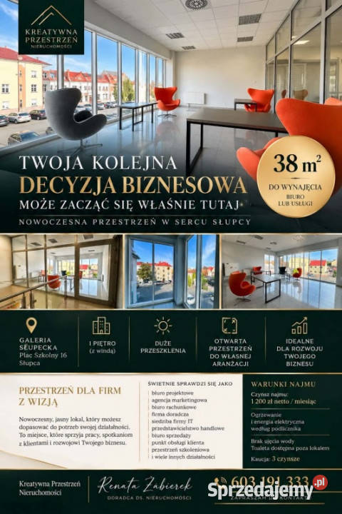 Lokal do wynajęcia w centrum Słupcy wielkopolskie Słupca