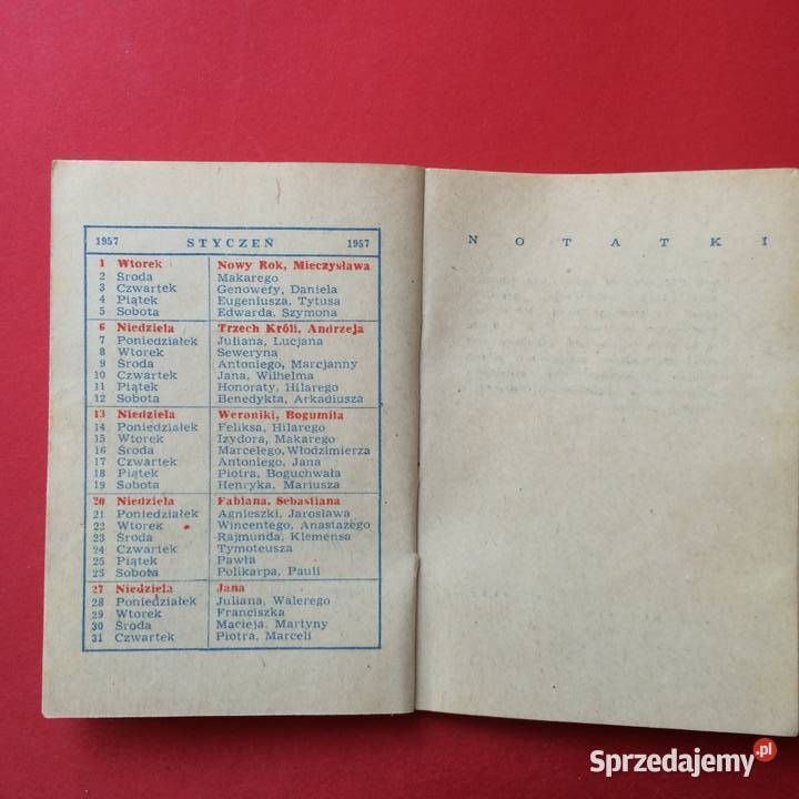 1391 Kalendarzyk Kieszonkowy Szczecin