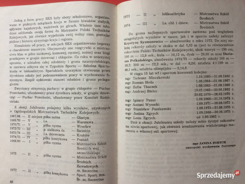 876 Monografia Technikum Kolejowego w Szczecin