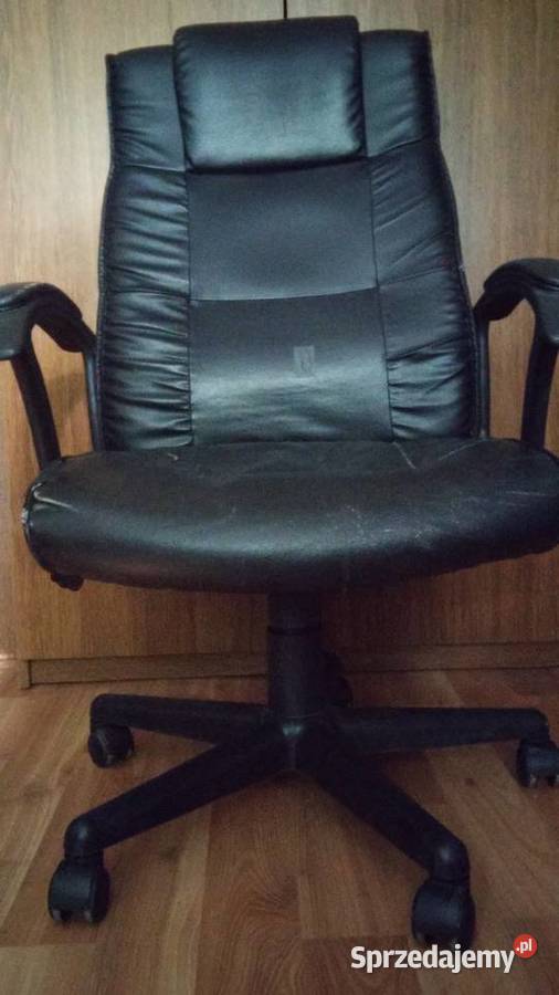 krzesło, fotel obrotowy na kółkach, kolor czarny