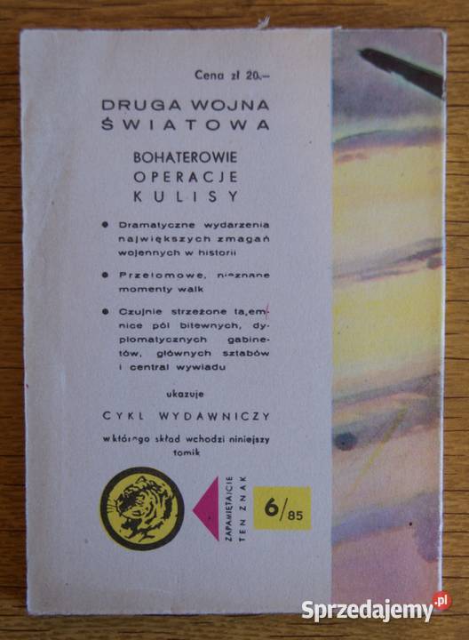 Żółty Tygrys Cel na dzisiejszą noc 685 historyczne Kultura i Rozrywka Parczew sprzedam