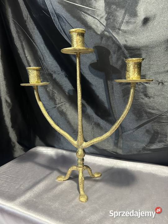 Świecznik mosiądz Kozy