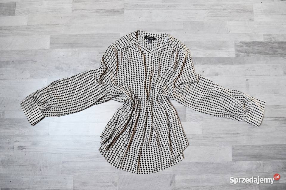 Koszula elegancka Primark pepitka XXXL bluzka czarny Płock