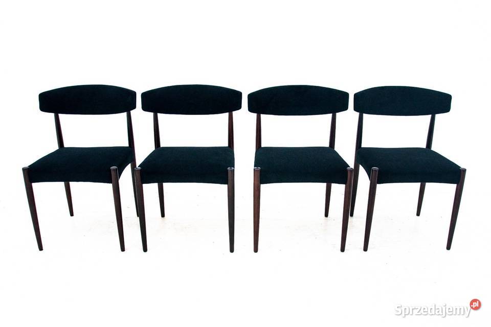 Komplet 4 krzeseł duński design lata 60 śląskie Chorzów sprzedam