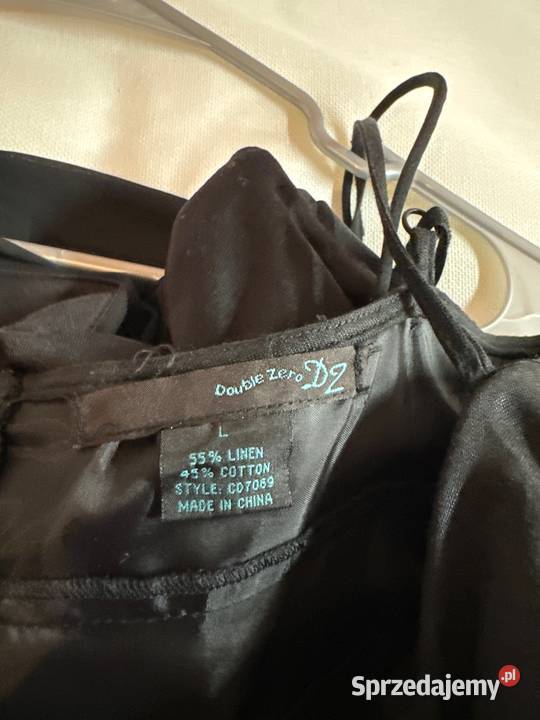 Czarna Sukienka na Ramiaczkach L Długość Midi Spódnice i sukienki Rzeszów sprzedam