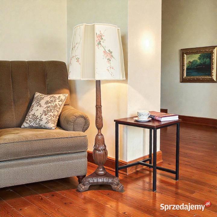 Eklektyczna Antyczna Lampa Podłogowa Bogato wielkopolskie Suchorzew