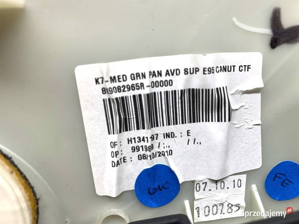 BOCZEK DRZWI PRAWY PRZÓD RENAULT MEGANE III