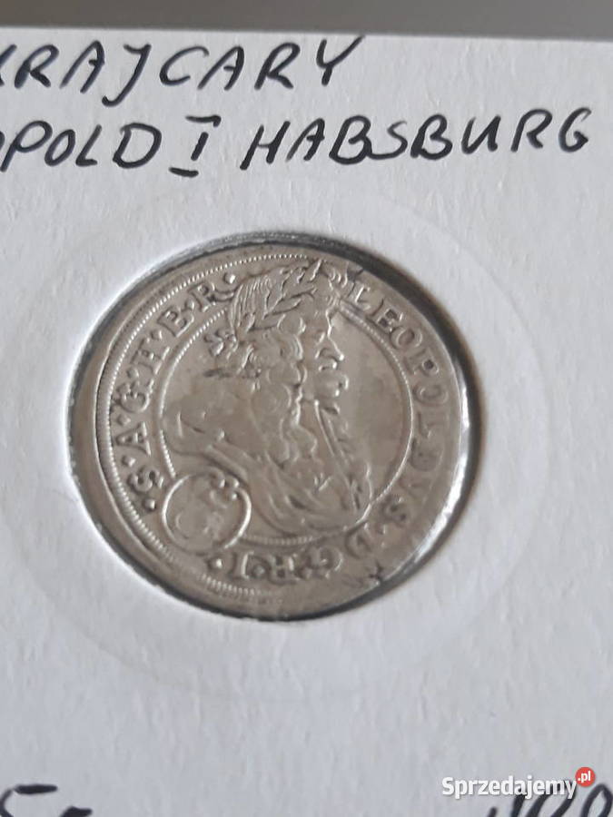 3 Krajcary Leopold I 1695 r men WrocławPiękny Kolekcje Konin