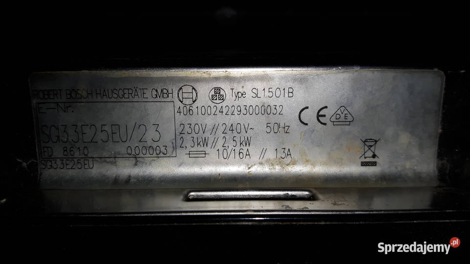 Zmywarka Bosch 60 bezawaryjna Warszawa