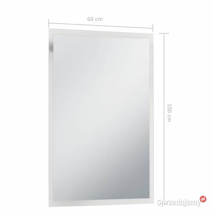 vidaXL Ścienne lustro łazienkowe z LED 60 x 100 mazowieckie