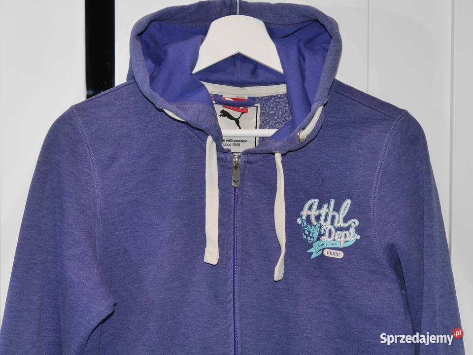 Puma świetna fioletowa bluza 40 L Bez wzoru sprzedam