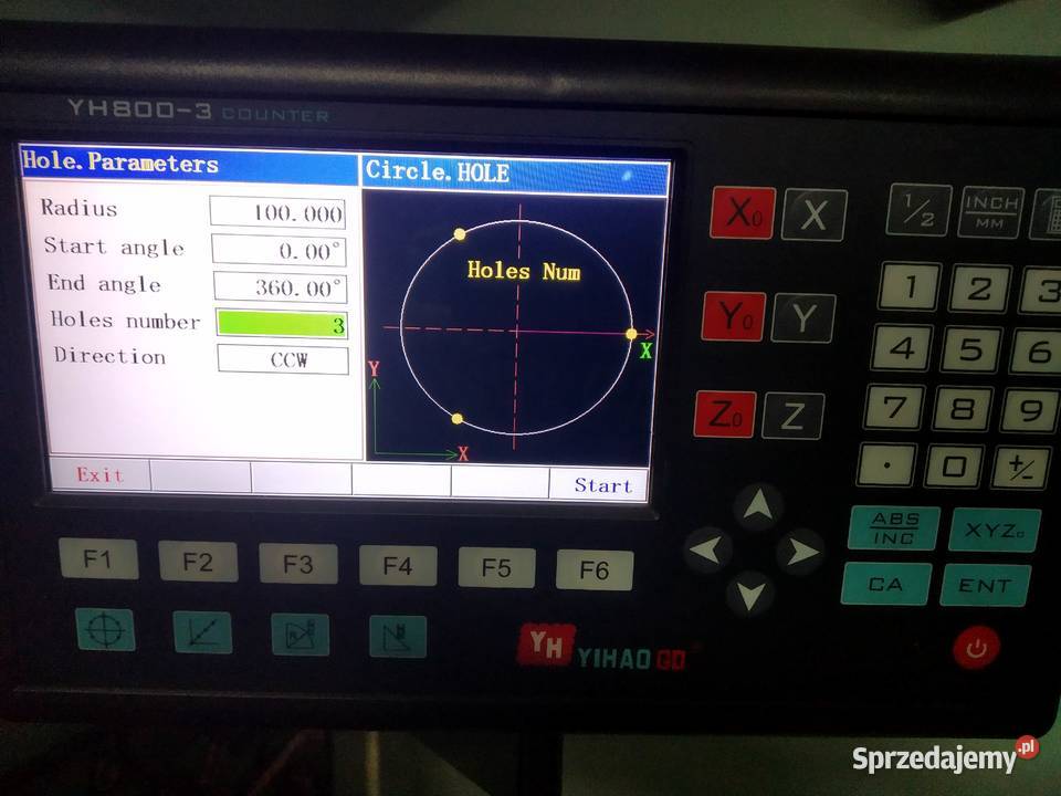 Czytnik odczyt cyfrowy do tokarki frezarki Przecław