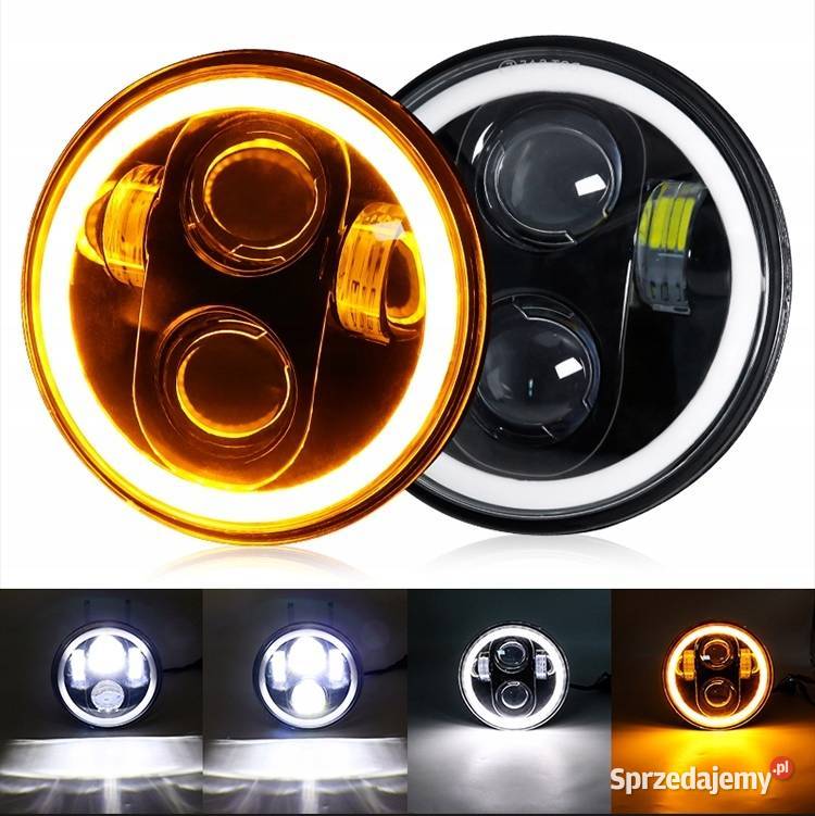 7 REFLEKTOR LAMPA LED PRZEDNIA MOTOCYKL ring sprzedam
