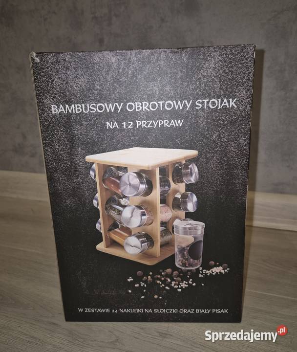 Przyprawnik obrotowy stojak na 12 przypraw Nowy Łódź