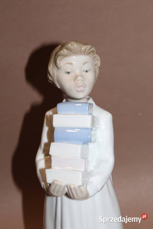 Figurka chłopca z książkami NAO Lladro 144 zachodniopomorskie Szczecin