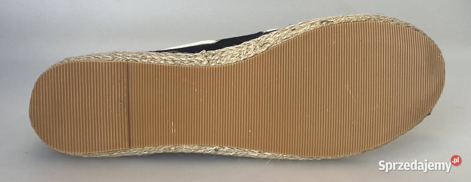 Czarne damskie espadryle z kokardą rozmiar 40 inna Żyrardów