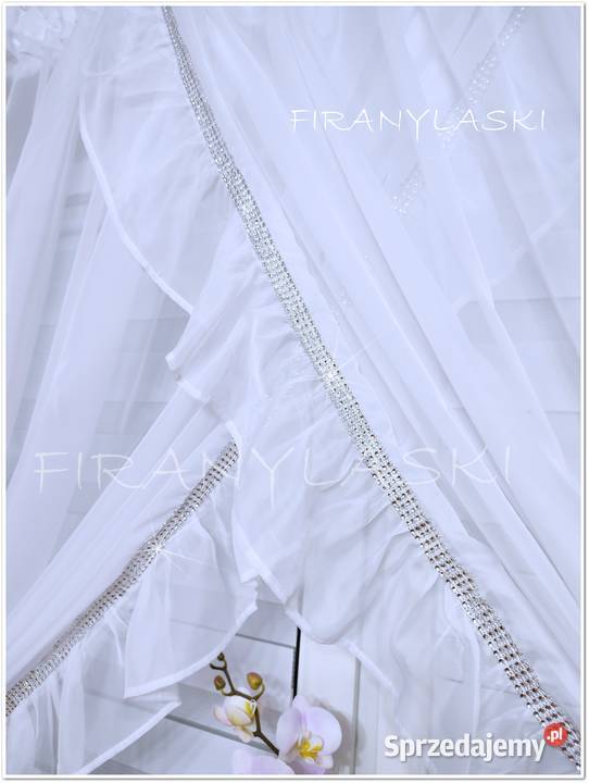 Firany Gotowe Firana balkonowa falbanki cyrkonie Firany Zbuczyn sprzedam
