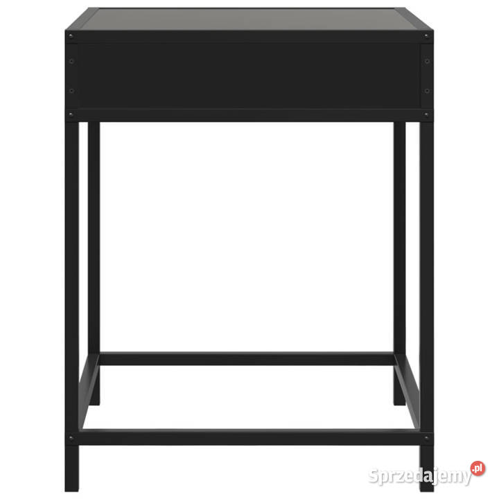 Stolik nocny z LED Infinity czarny 40x40x51 mazowieckie Warszawa