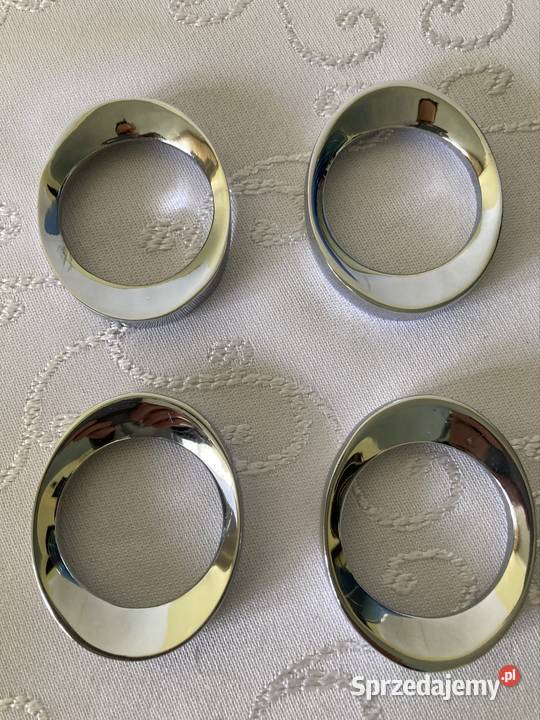 Serwetniki Chromowane Eleganckie 4 Obrączki Czerwionka-Leszczyny