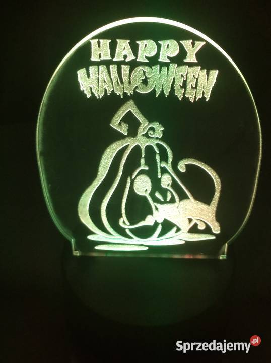 halloween lampka led 3d iluzja prezent Czechowice-Dziedzice