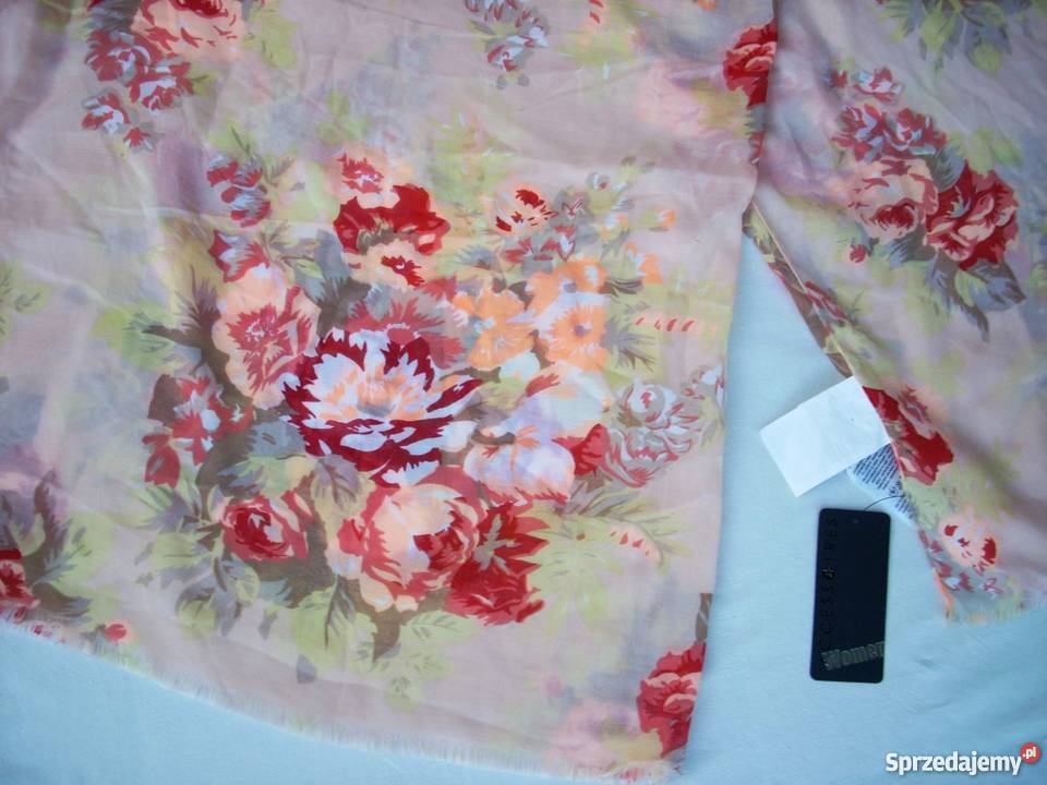 Yorker Wiosenny Pastelowy Szal Duży Nowy Nowy Sącz