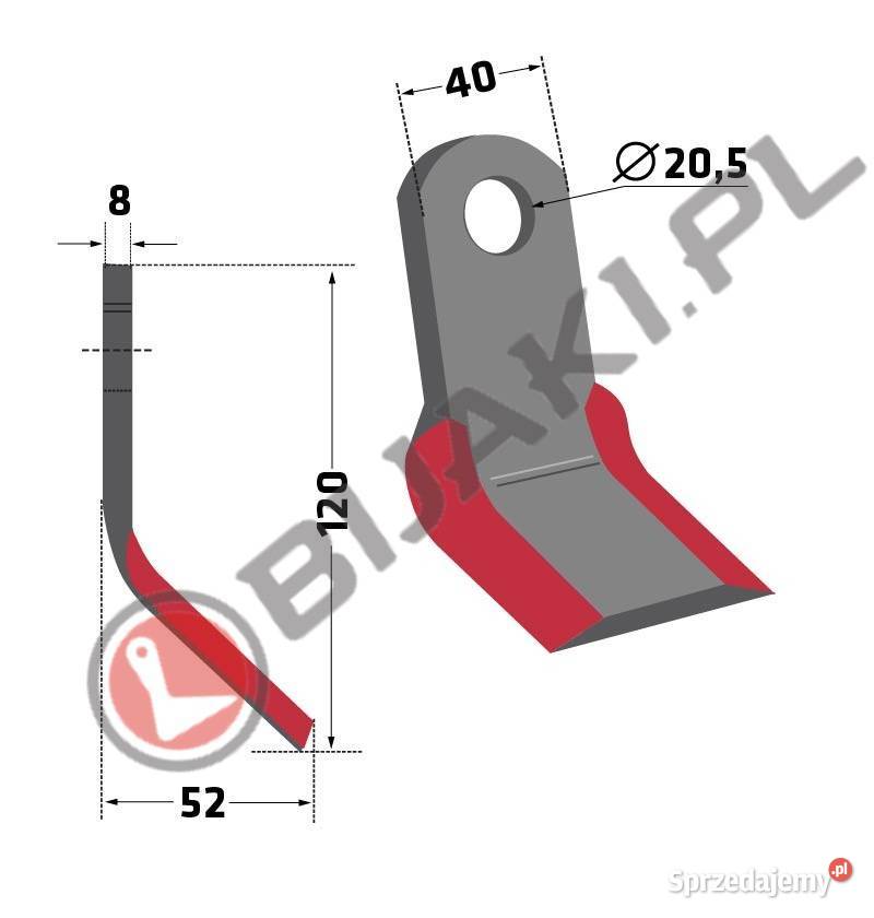 Zestaw noży AGM03Z2 zamiast bijaka M3714 i ST73 Chmielniki