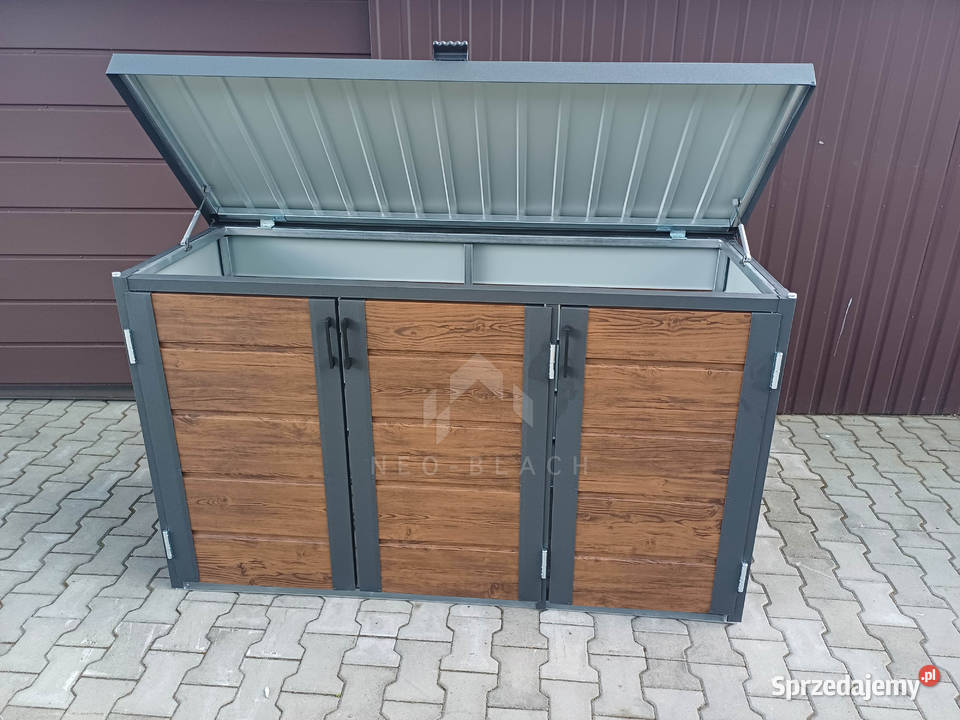 Zabudowa koszy na śmieci wiata śmietnikowa Kłodzko