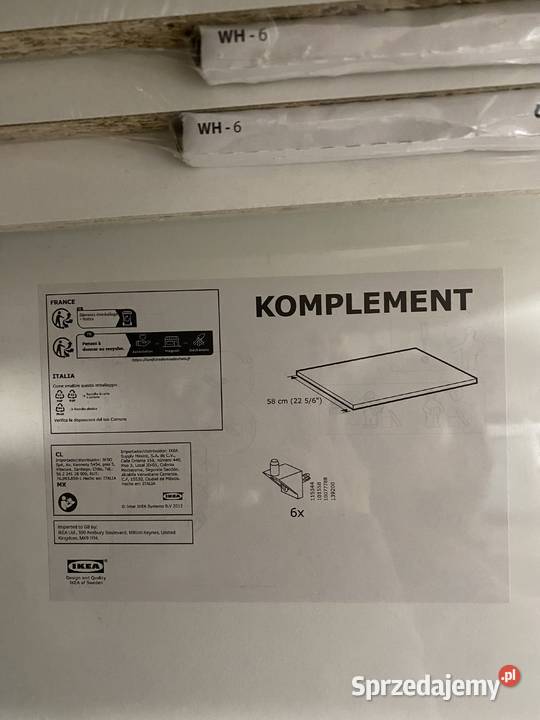 Półka biała 50x58 mazowieckie