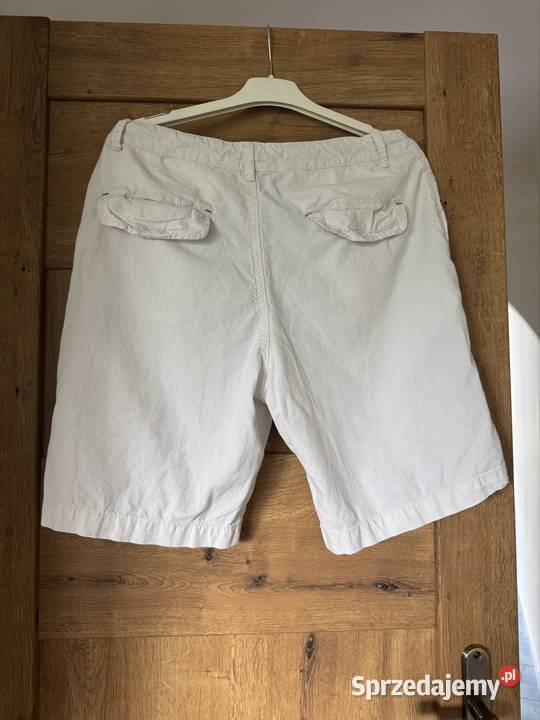 Spodenki męskie Zara 3232 eur 42sM białe len z Częstochowa