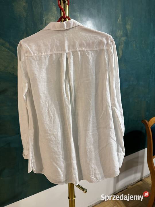Koszula damska XS biała Massimo Dutti len 100 śląskie Częstochowa