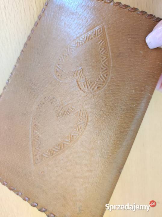 Portfel męski skórzany góralski vintage skóra Kielce