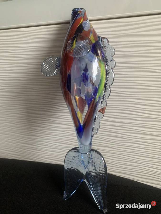 Szklana ryba PRL Łowicz