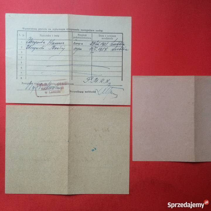 858 Zaświadczenia zachodniopomorskie Szczecin