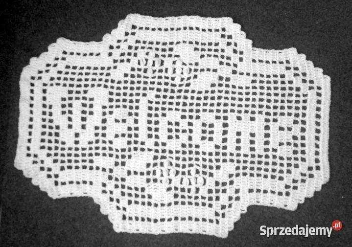 WELCOME Szydełkowany dywanik Katowice