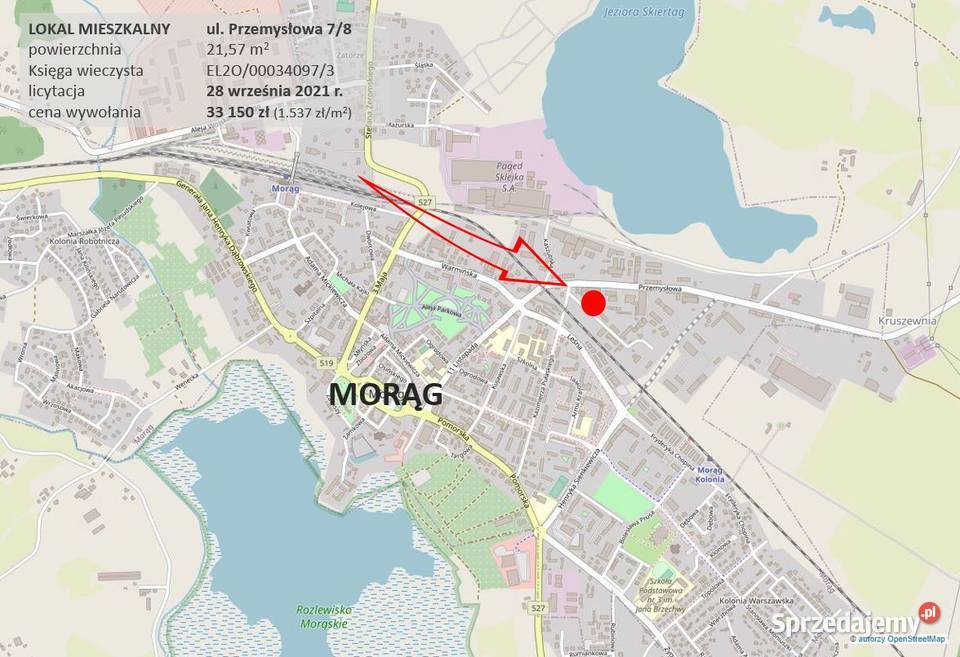 Kawalerka Przemysłowa licytacja warmińsko-mazurskie Morąg