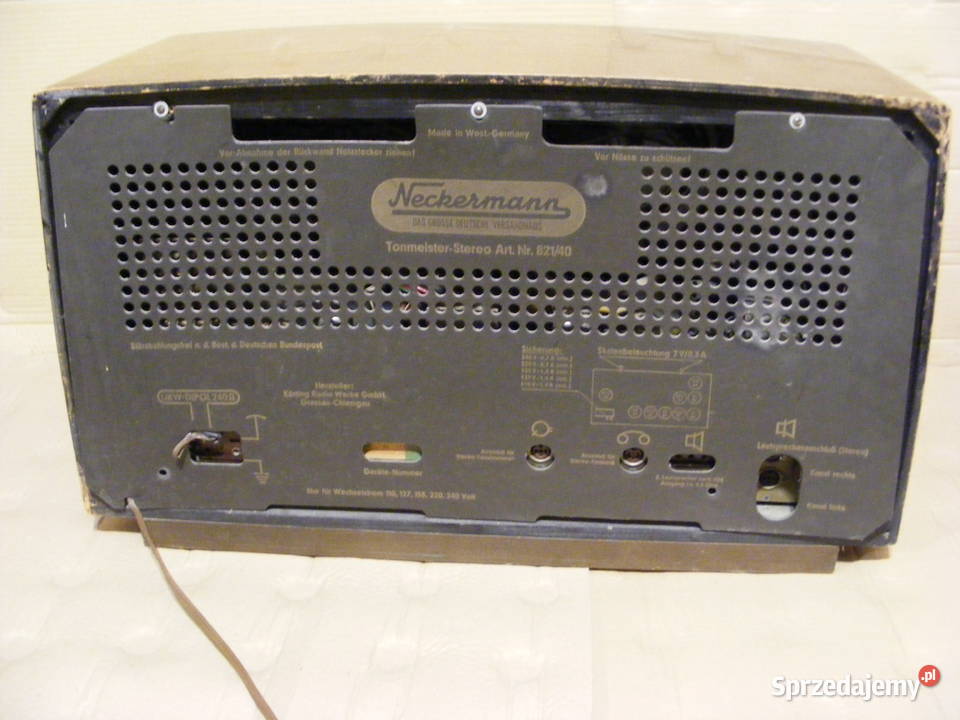 Radio lampowe NECKERMANN TONMEISTER STEREO Wałcz