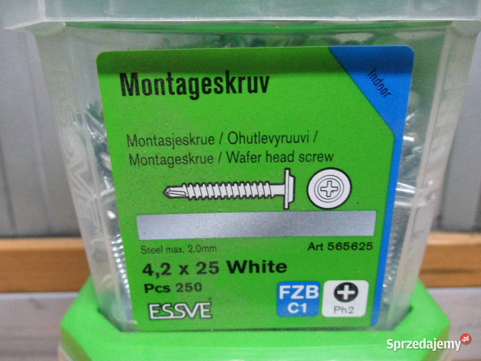Essve wkręt montażowy z nawiertką 42x13 42x25 Budownictwo i akcesoria Mogilno