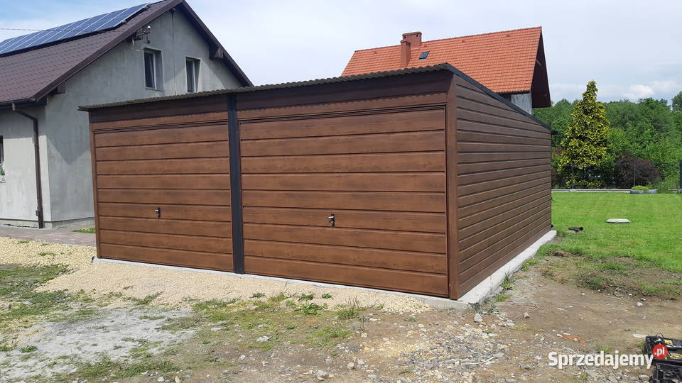 Garaż Blaszany Jednospadowy 6x6m Garaże Blaszane Sprzedaż lubuskie Międzyrzecz