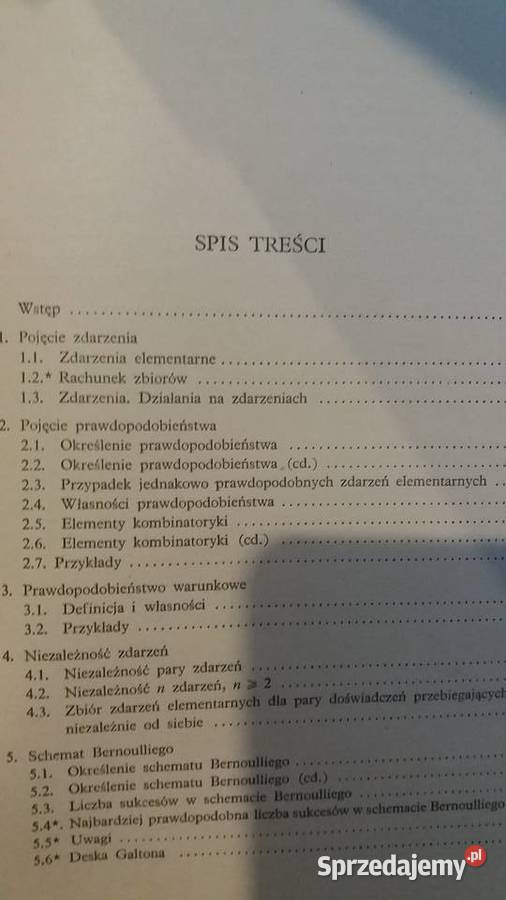 Rachunek prawdopodobieństwa Szlenk matematyka
