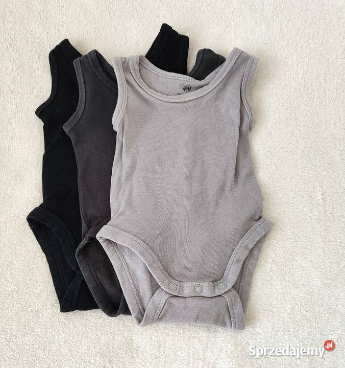 Body HM 50 noworodek newborn bawełna czarne Szczecin sprzedam