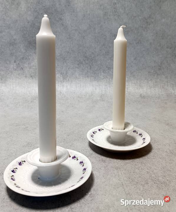 Krautheim Rialto Para świeczników Świeczniki Porcelana i szkło Dobrzany